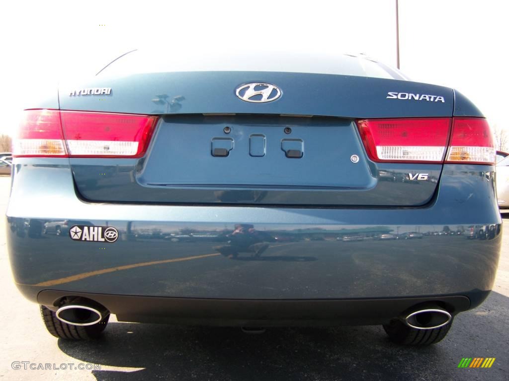 2006 Sonata GLS V6 - Aquamarine Pearl / Gray photo #5