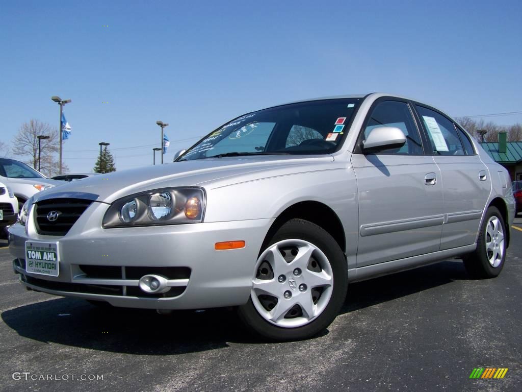 2006 Elantra GLS Sedan - Sterling Silver / Gray photo #1