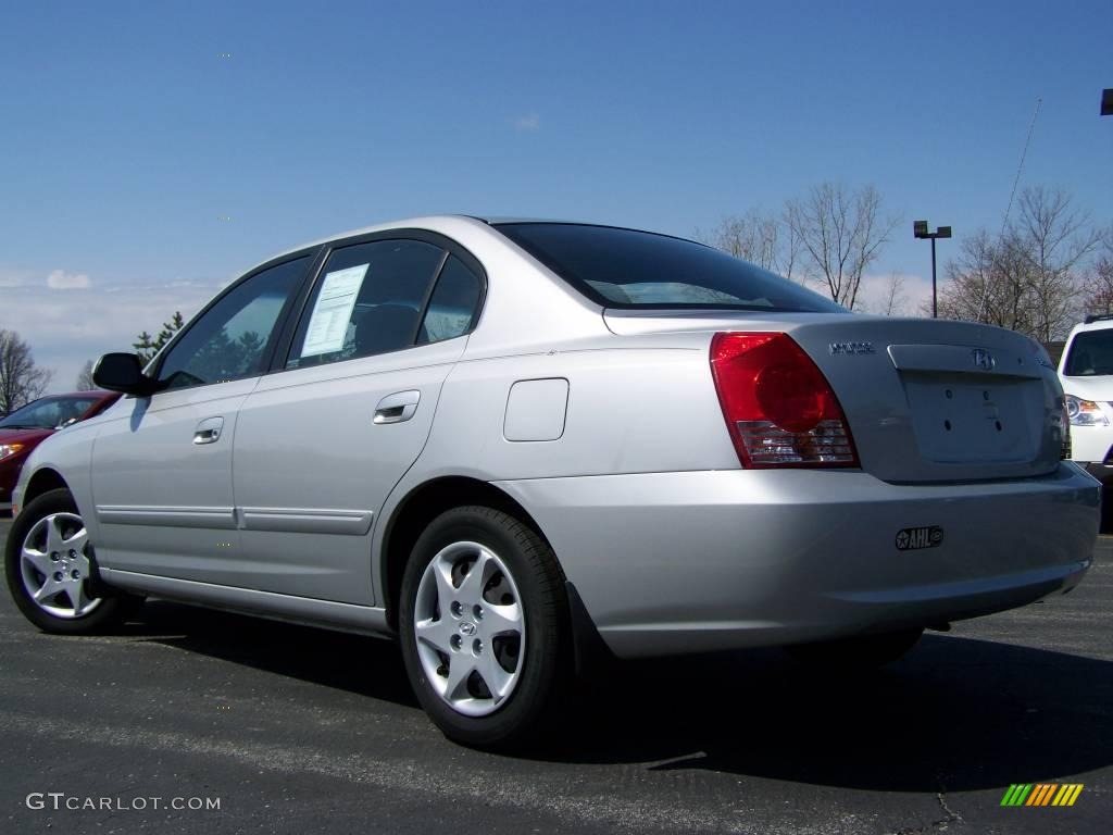 2006 Elantra GLS Sedan - Sterling Silver / Gray photo #5