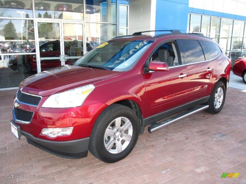 Red Jewel Metallic 2011 Chevrolet Traverse LT Exterior Photo #78210525