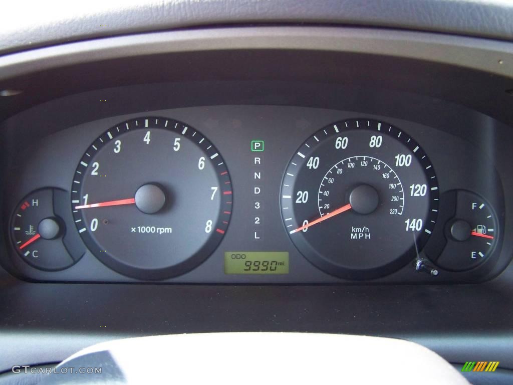 2006 Elantra GLS Sedan - Sterling Silver / Gray photo #13