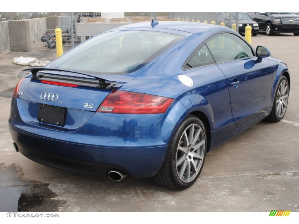 2008 TT 3.2 quattro Coupe - Ocean Blue Pearl Effect / Signal Orange photo #9