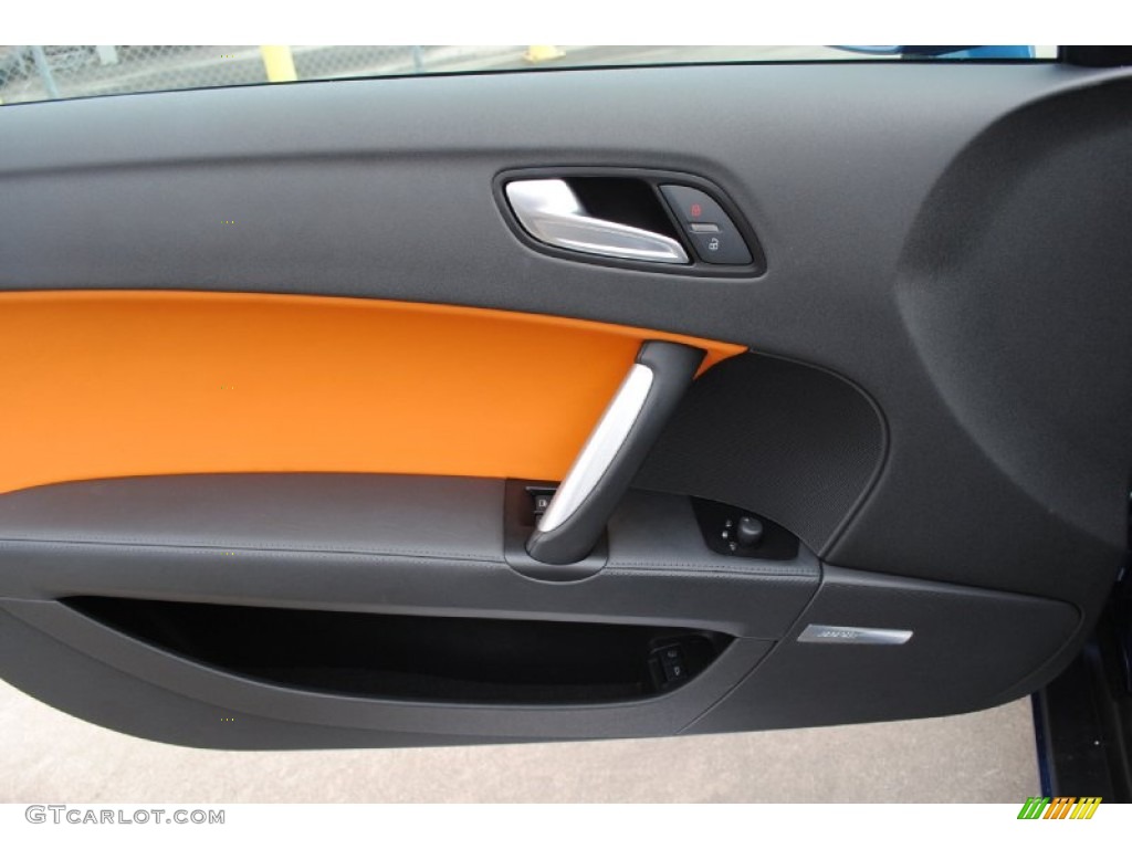 2008 TT 3.2 quattro Coupe - Ocean Blue Pearl Effect / Signal Orange photo #14