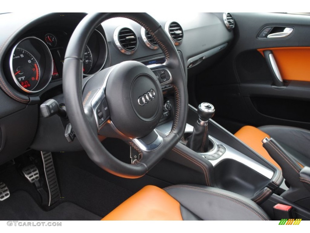 2008 TT 3.2 quattro Coupe - Ocean Blue Pearl Effect / Signal Orange photo #17