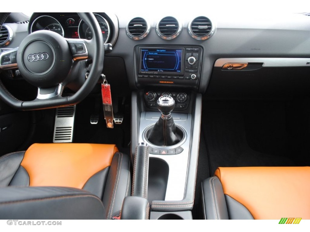 2008 TT 3.2 quattro Coupe - Ocean Blue Pearl Effect / Signal Orange photo #20