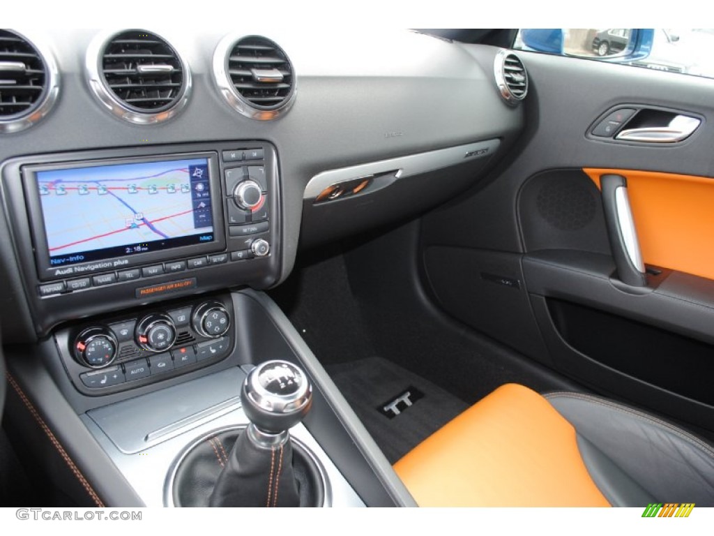 2008 TT 3.2 quattro Coupe - Ocean Blue Pearl Effect / Signal Orange photo #23