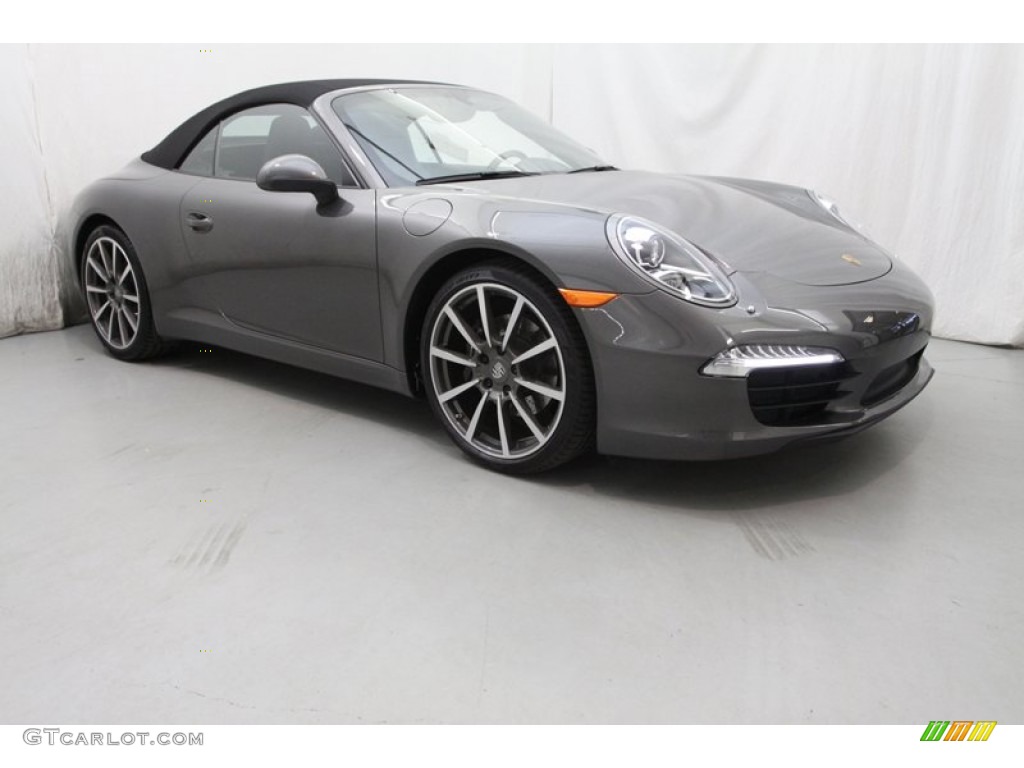 Agate Grey Metallic 2013 Porsche 911 Carrera Cabriolet Exterior Photo #78211743