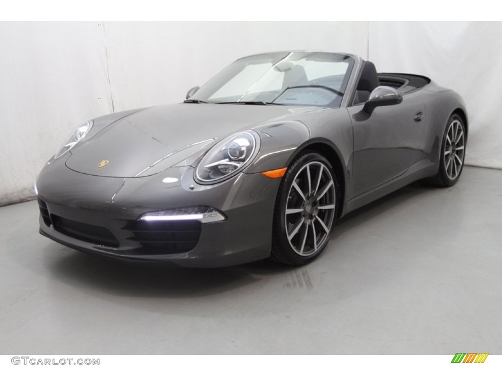 Agate Grey Metallic 2013 Porsche 911 Carrera Cabriolet Exterior Photo #78211788