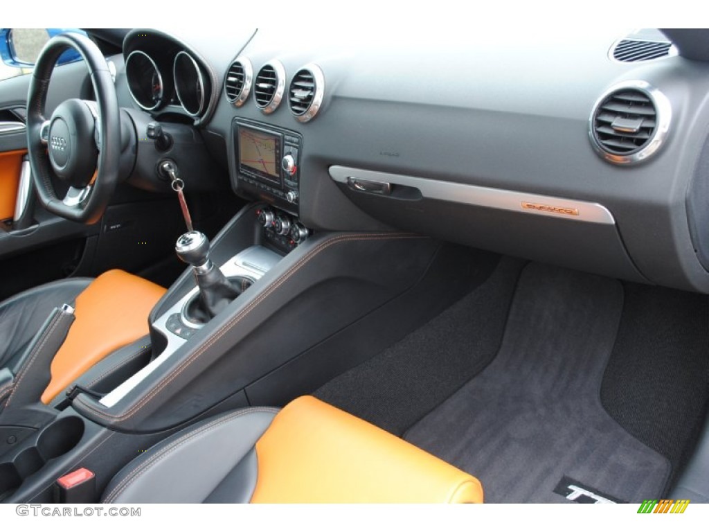 2008 TT 3.2 quattro Coupe - Ocean Blue Pearl Effect / Signal Orange photo #44