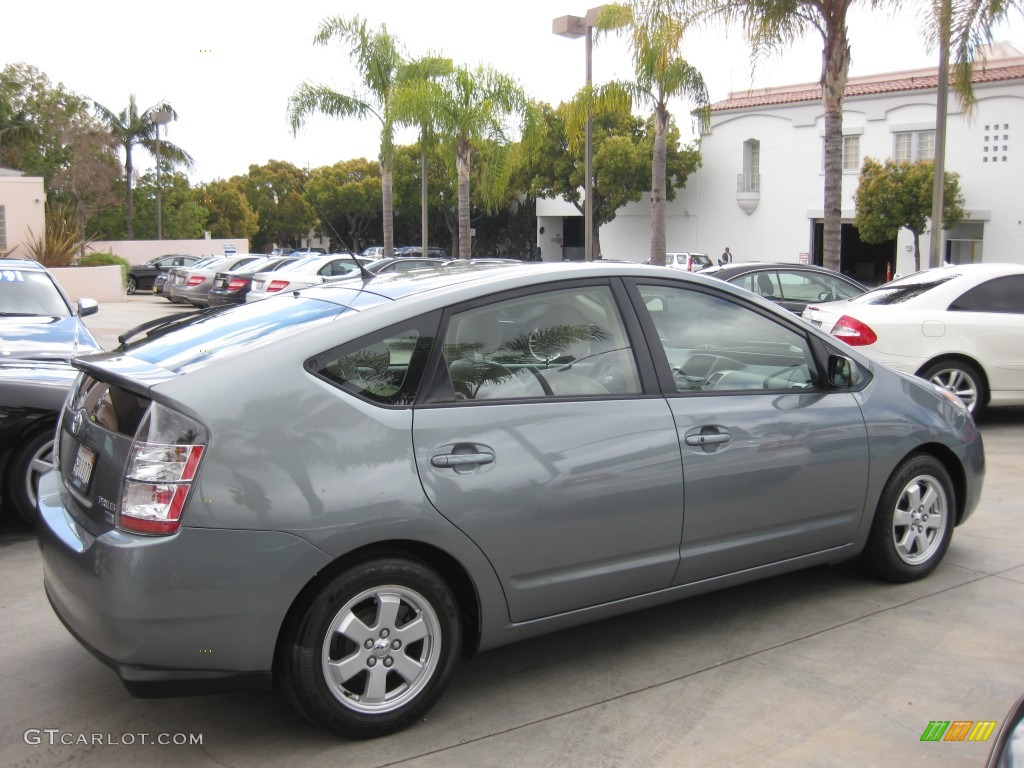 2005 Prius Hybrid - Tideland Gray Green Pearl / Ivory/Brown photo #2