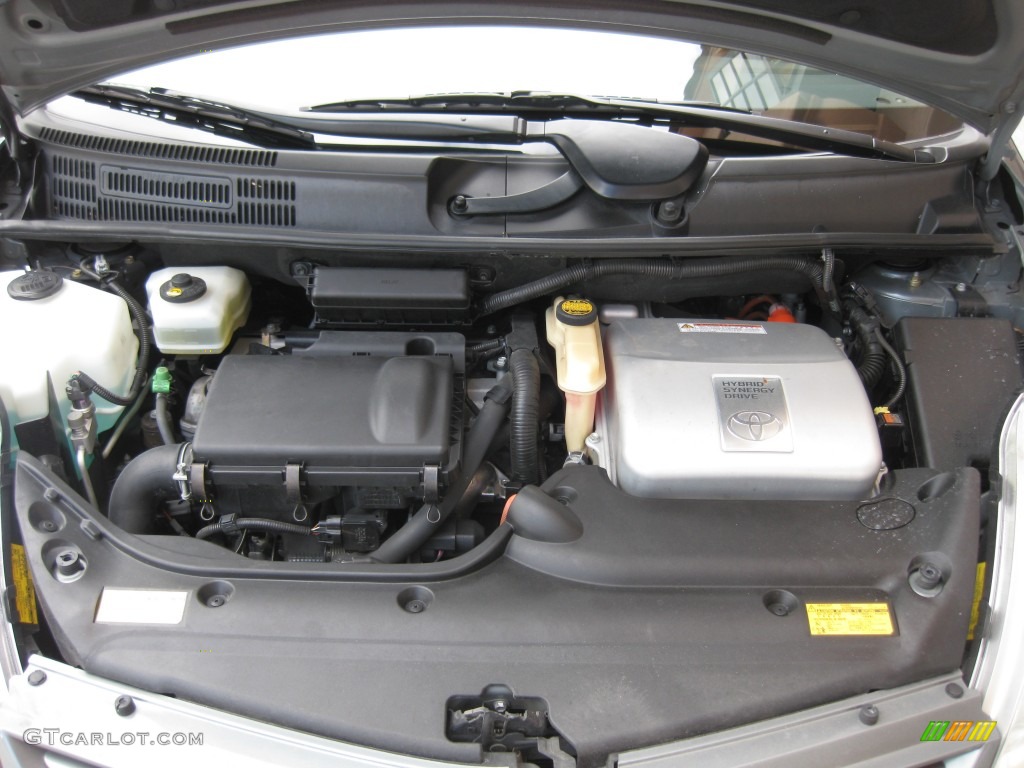 2005 Prius Hybrid - Tideland Gray Green Pearl / Ivory/Brown photo #22