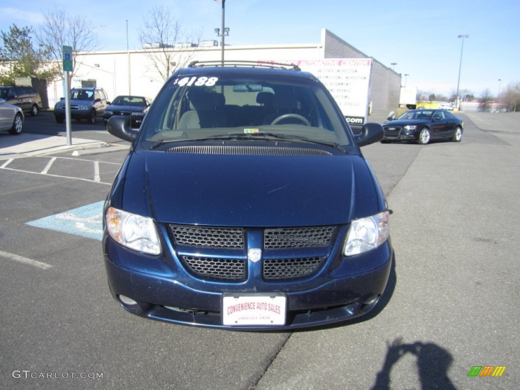 2001 Grand Caravan Sport - Patriot Blue Pearlcoat / Taupe photo #2