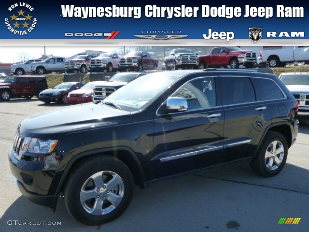 2011 Grand Cherokee Limited 4x4 - Brilliant Black Crystal Pearl / Black photo #1