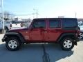 2012 Deep Cherry Red Crystal Pearl Jeep Wrangler Unlimited Sport S 4x4  photo #2