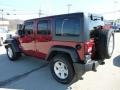 2012 Deep Cherry Red Crystal Pearl Jeep Wrangler Unlimited Sport S 4x4  photo #3