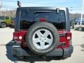2012 Deep Cherry Red Crystal Pearl Jeep Wrangler Unlimited Sport S 4x4  photo #4