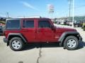 2012 Deep Cherry Red Crystal Pearl Jeep Wrangler Unlimited Sport S 4x4  photo #6