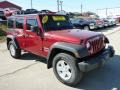 Deep Cherry Red Crystal Pearl - Wrangler Unlimited Sport S 4x4 Photo No. 7