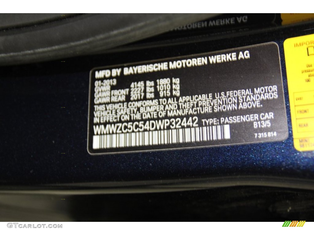 2013 Cooper Color Code B13 for Cosmic Blue Metallic Photo #78214729