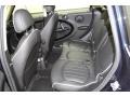 2013 Mini Cooper Carbon Black Lounge Leather Interior Rear Seat Photo