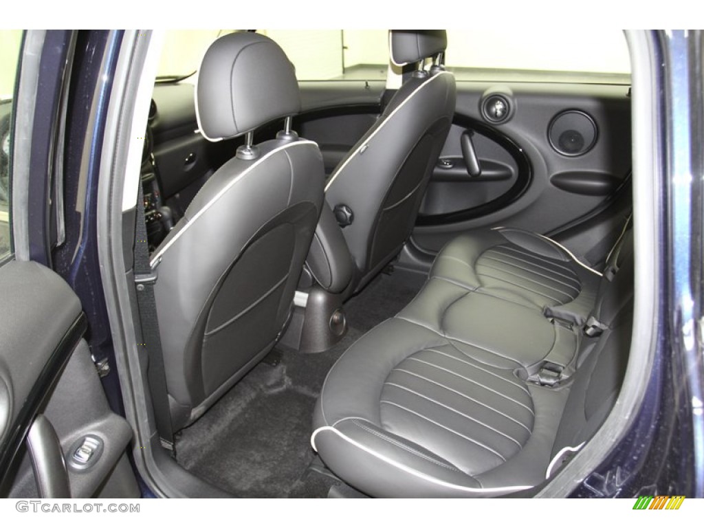 Carbon Black Lounge Leather Interior 2013 Mini Cooper S Countryman ALL4 AWD Photo #78215067