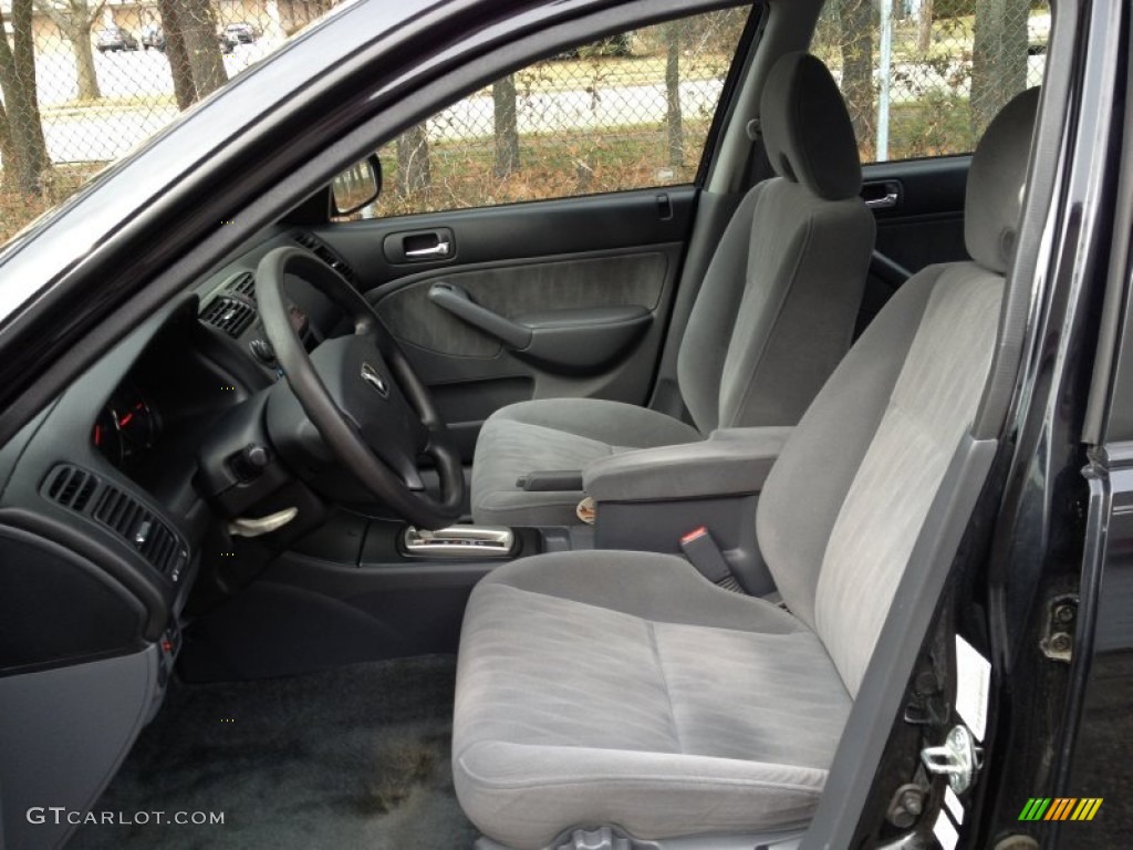 Gray Interior 2003 Honda Civic LX Sedan Photo #78215569