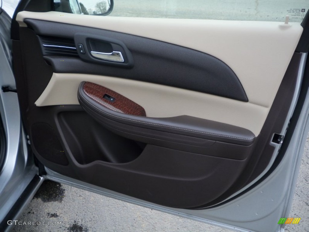 2013 Chevrolet Malibu LT Cocoa/Light Neutral Door Panel Photo #78215578