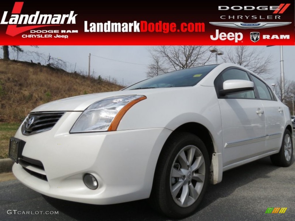 2012 Sentra 2.0 SL - Aspen White / Charcoal photo #1