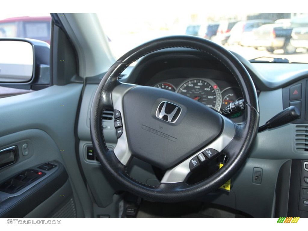 2004 Honda Pilot EX-L 4WD Gray Steering Wheel Photo #78217702