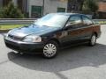 2000 Flamenco Black Pearl Honda Civic EX Coupe  photo #2