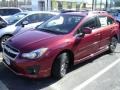 Camellia Red Pearl 2013 Subaru Impreza 2.0i Sport Limited 5 Door