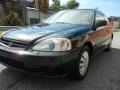 2000 Flamenco Black Pearl Honda Civic EX Coupe  photo #20