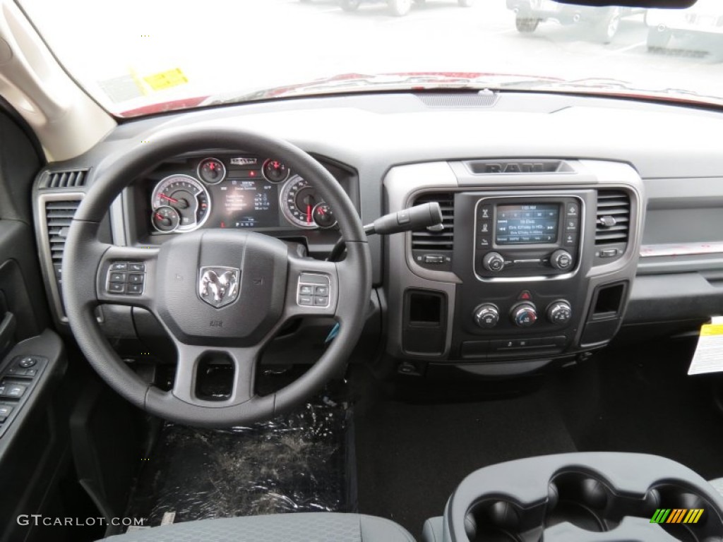 2013 Ram 1500 Express Quad Cab Black/Diesel Gray Dashboard Photo #78218707