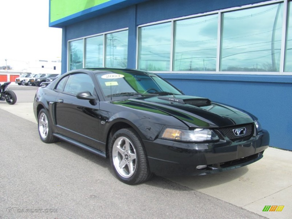 2003 Mustang GT Coupe - Black / Medium Graphite photo #6