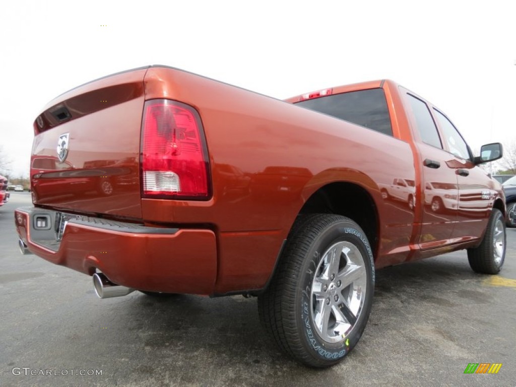 2013 1500 Express Quad Cab - Copperhead Pearl / Black/Diesel Gray photo #3