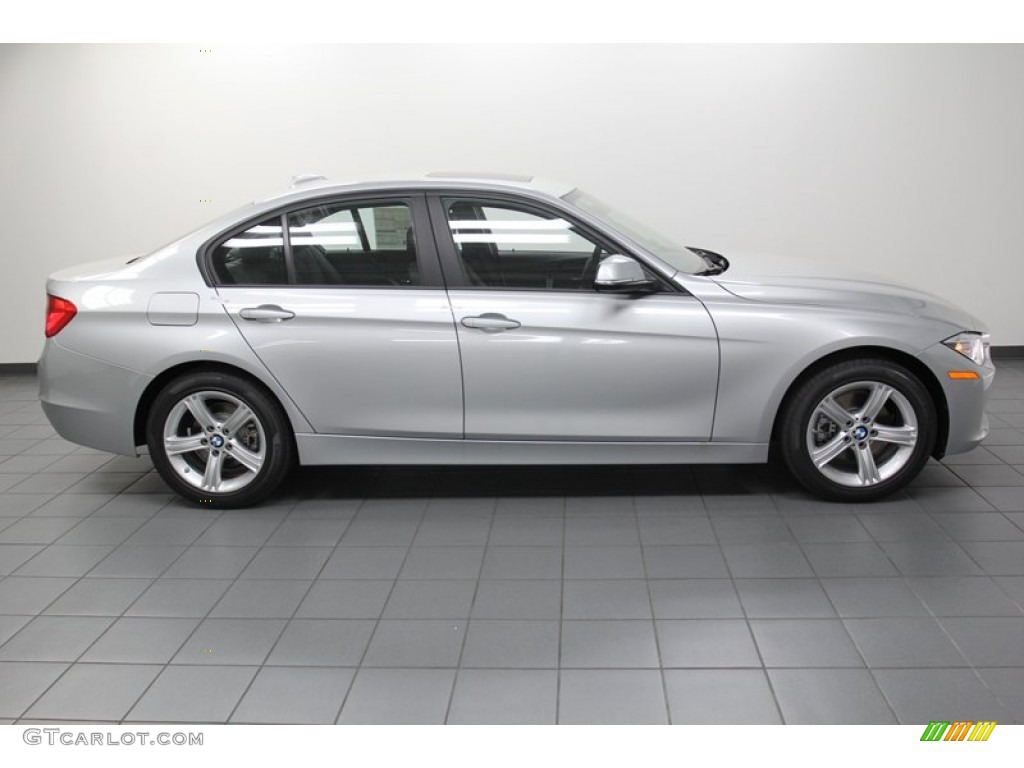 2013 3 Series 328i Sedan - Glacier Silver Metallic / Black photo #2