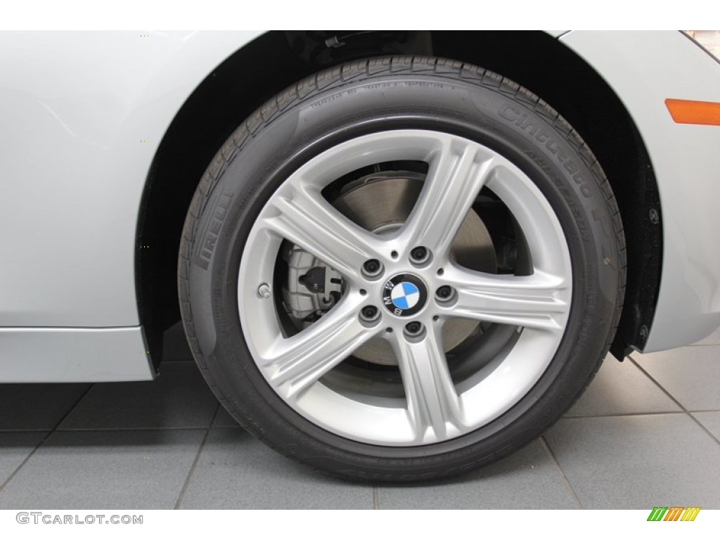 2013 3 Series 328i Sedan - Glacier Silver Metallic / Black photo #7