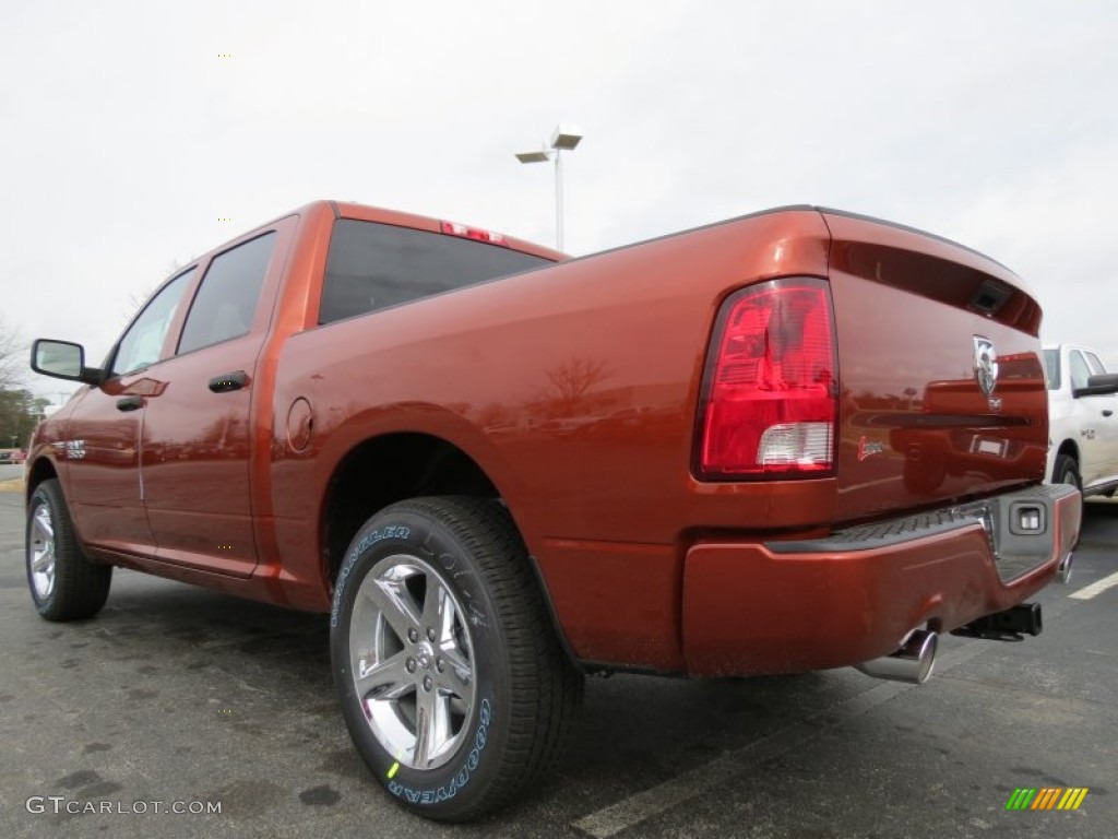 2013 1500 Express Crew Cab - Copperhead Pearl / Black/Diesel Gray photo #2