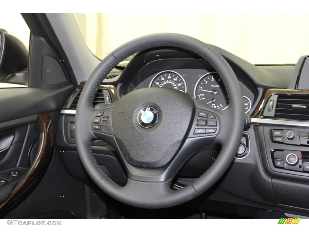 2013 3 Series 328i Sedan - Glacier Silver Metallic / Black photo #26