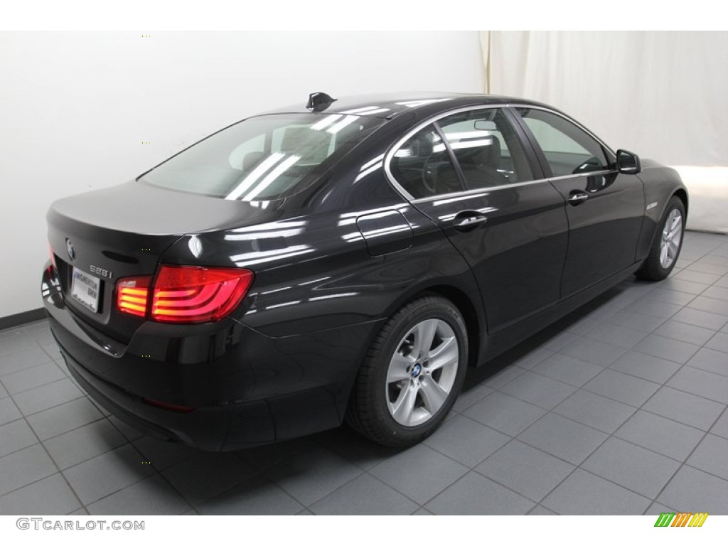 2013 5 Series 528i Sedan - Black Sapphire Metallic / Black photo #8