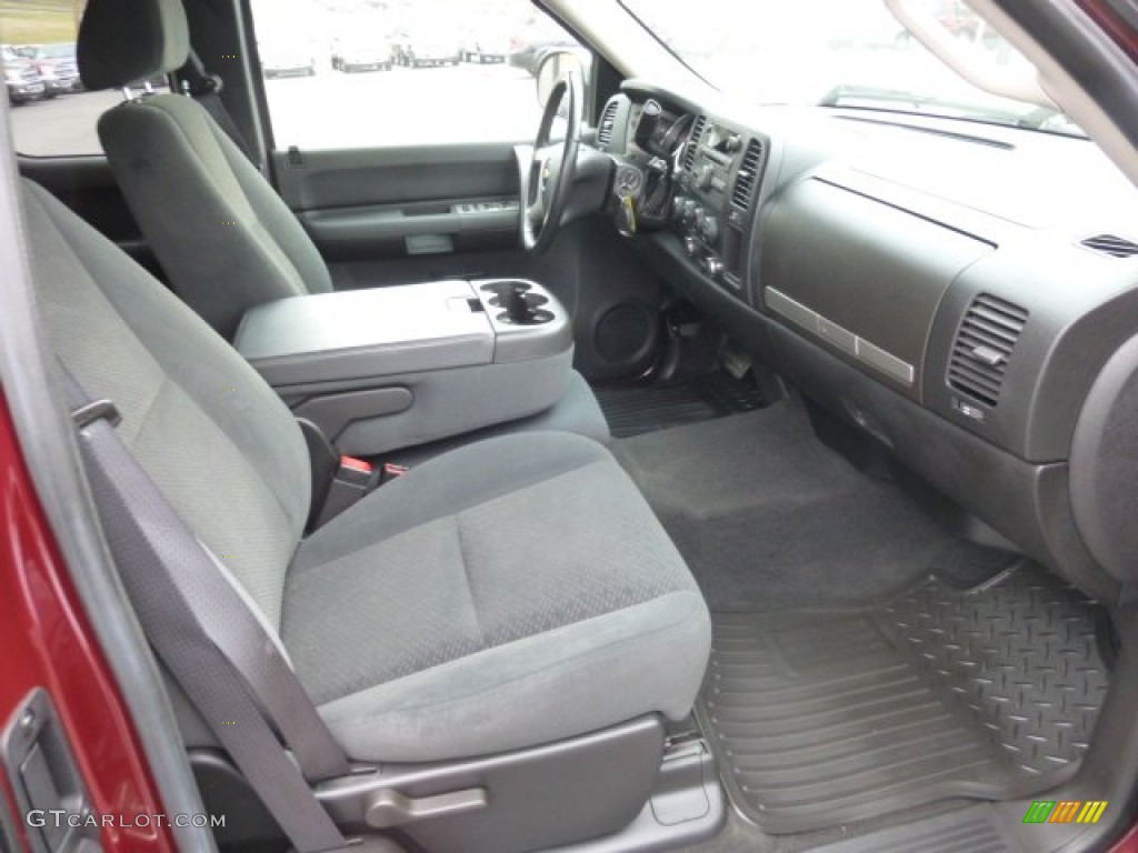 Ebony Interior 2008 Chevrolet Silverado 1500 LT Extended Cab 4x4 Photo #78220825