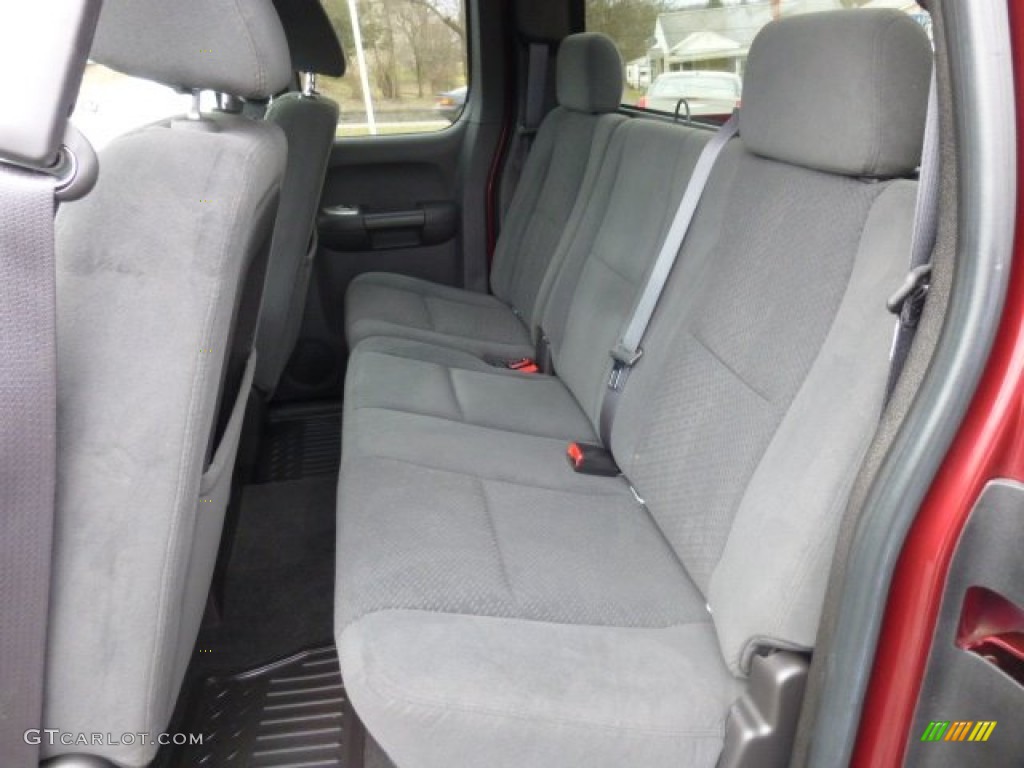 Ebony Interior 2008 Chevrolet Silverado 1500 LT Extended Cab 4x4 Photo #78220895