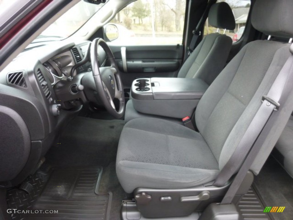 Ebony Interior 2008 Chevrolet Silverado 1500 LT Extended Cab 4x4 Photo #78220922