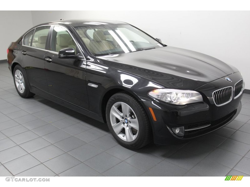 Black Sapphire Metallic 2013 BMW 5 Series 528i Sedan Exterior Photo #78221332