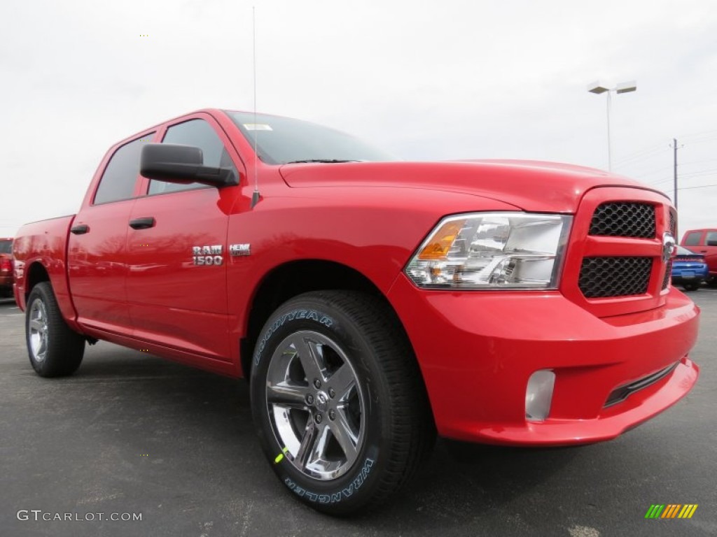 Flame Red 2013 Ram 1500 Express Crew Cab Exterior Photo #78221452