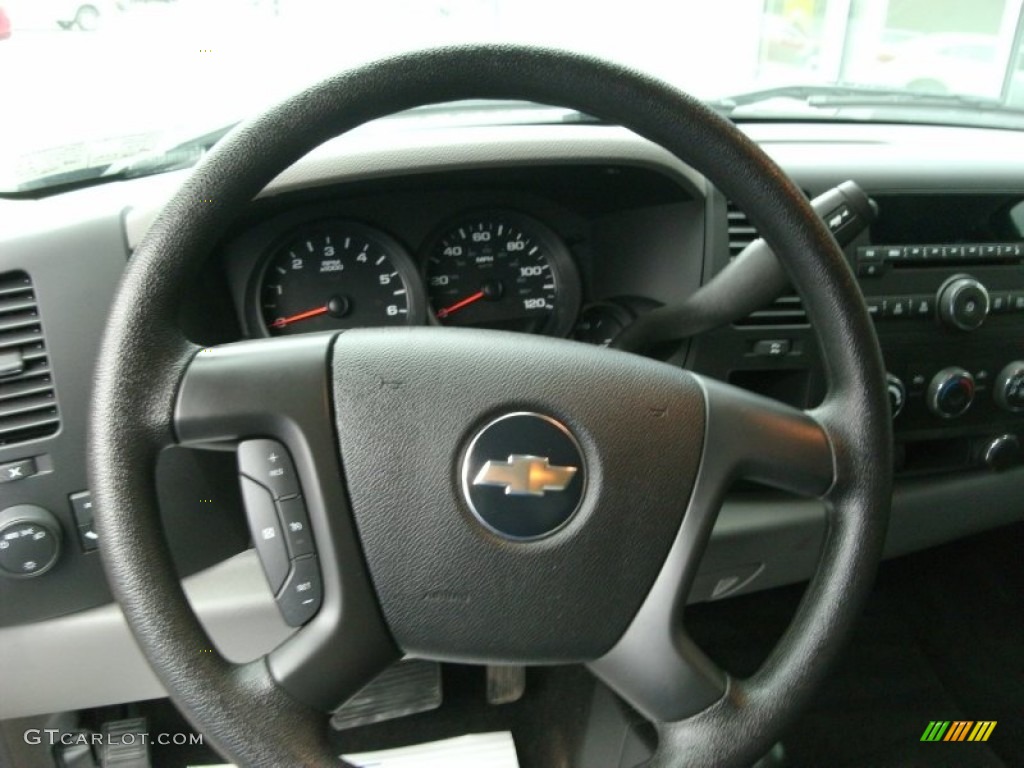 2010 Silverado 1500 LS Crew Cab 4x4 - Taupe Gray Metallic / Dark Titanium photo #12