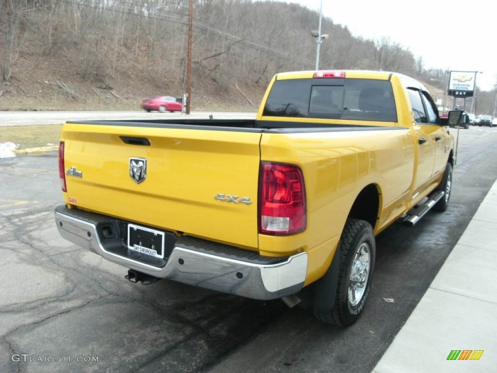 2012 Ram 2500 HD Big Horn Crew Cab 4x4 - Detonator Yellow / Dark Slate/Medium Graystone photo #4