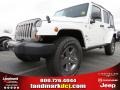 2013 Bright White Jeep Wrangler Unlimited Oscar Mike Freedom Edition 4x4  photo #1