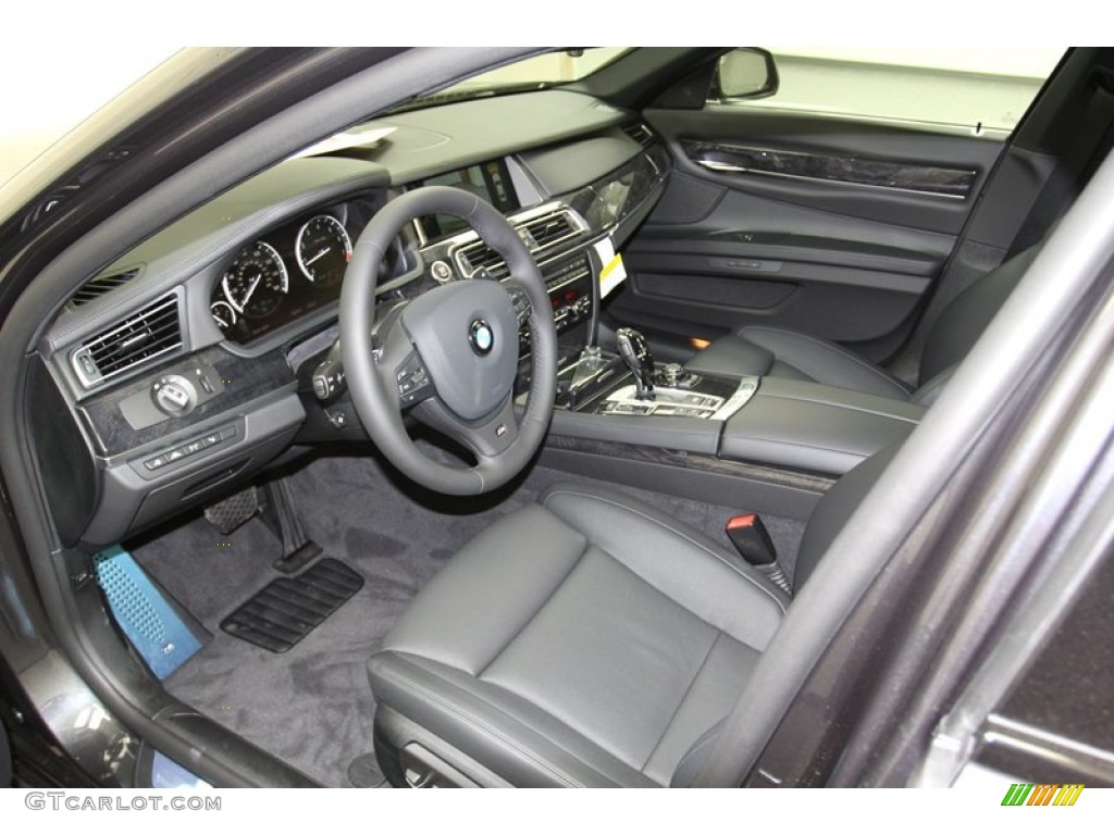Black Interior 2013 BMW 7 Series 750Li Sedan Photo #78222857