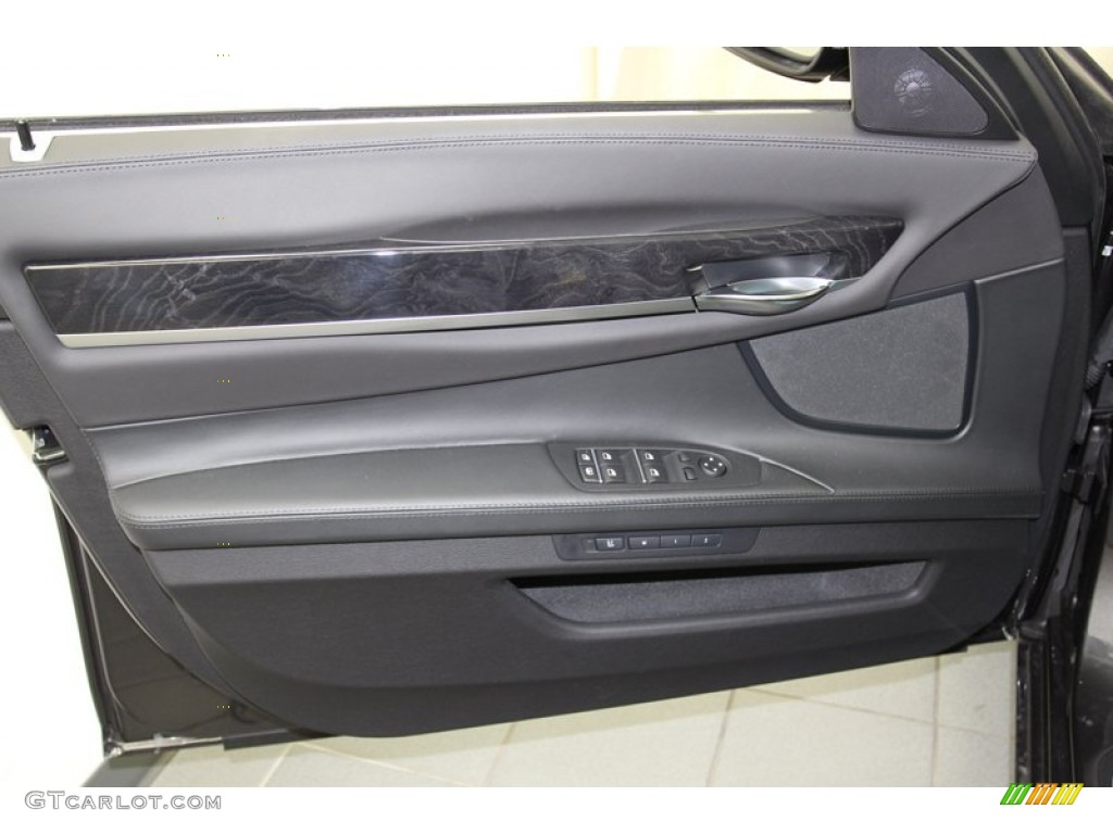 2013 BMW 7 Series 750Li Sedan Black Door Panel Photo #78222905